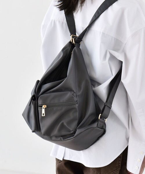 quaranciel ショルダーバッグ バッグ 「撥水加工」3WAY ナイロン