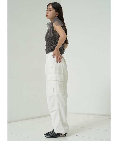 「SNIDEL」 カーゴパンツ 1 カーキ レディース_画像5
