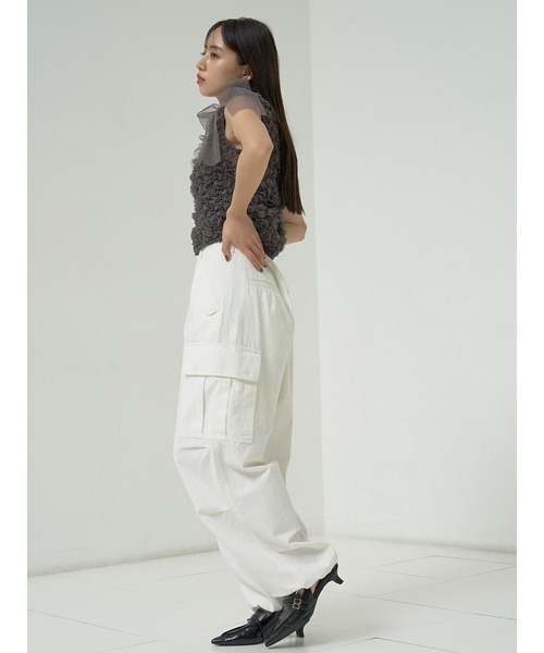 「SNIDEL」 カーゴパンツ 1 カーキ レディース_画像6