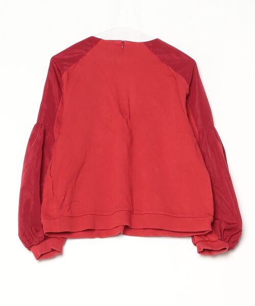 「AVIE」 長袖カットソー 38 レッド レディース_画像2