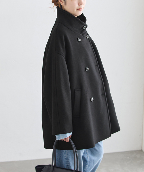 新品タグ付 ジャーナル L’ESSAGE MANTECO コート 黒 journal standard L'essage（ジャーナルスタンダード レサージュ