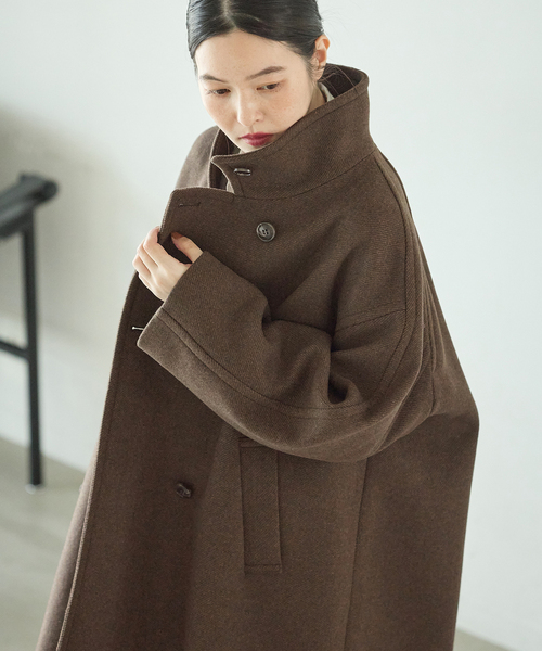ジャーナルスタンダード レサージュ 美品 ブラウン スタンドショートコート journal standard L'essage（ジャーナルスタンダード レサージュ