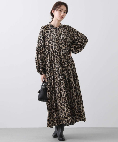 「Gready Brilliant」 長袖ワンピース 38 ベージュ レディース_画像2