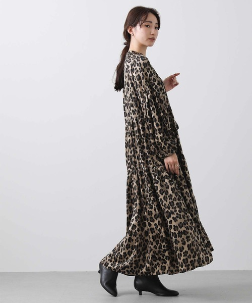 「Gready Brilliant」 長袖ワンピース 38 ベージュ レディース_画像3