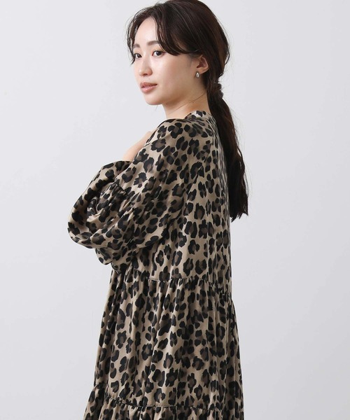「Gready Brilliant」 長袖ワンピース 38 ベージュ レディース_画像8