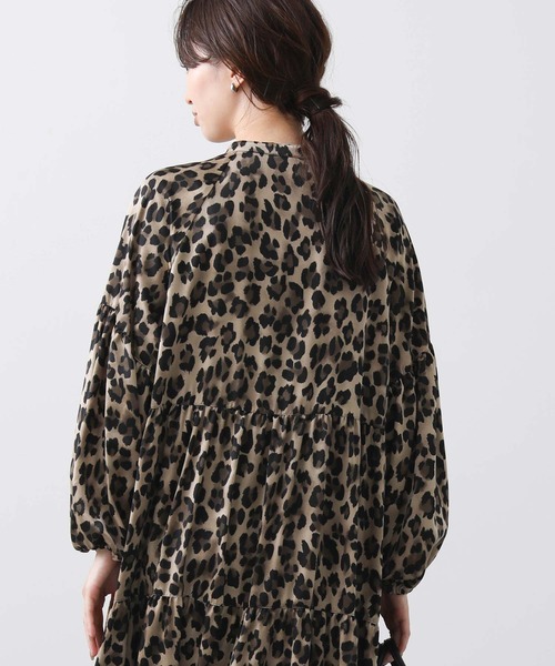 「Gready Brilliant」 長袖ワンピース 38 ベージュ レディース_画像9