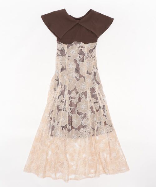 「dazzlin」 ドッキングワンピース SMALL グレー レディース_画像2