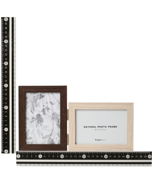 Francfranc（フランフラン） 写真立て ナチュラル フォトフレーム 2面
