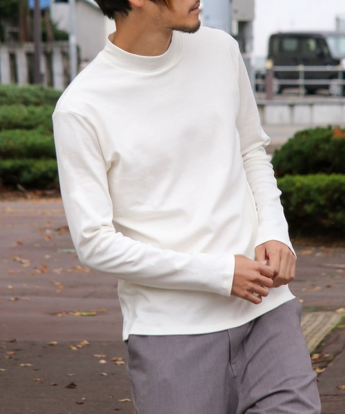 Tシャツ Tシャツ コットンスムース起毛ハイネックロンt Zozotown 通販 Paypayモール