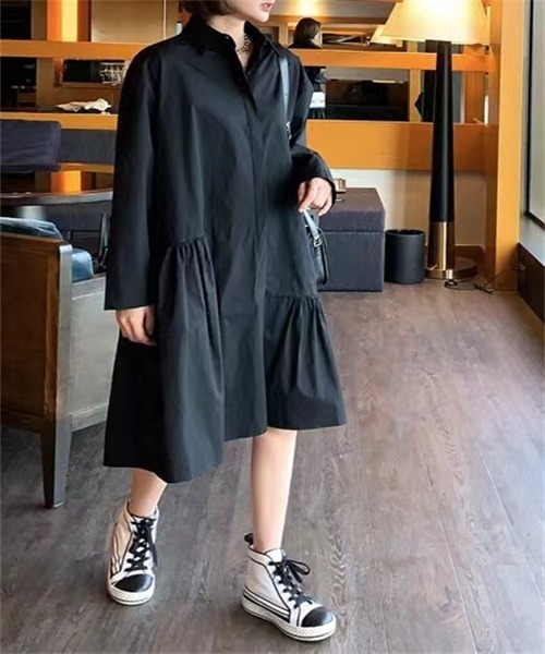 ワンピース シャツワンピース アシンメトリー切り替えシャツワンピース Zozotown Paypayモール店 通販 Paypayモール