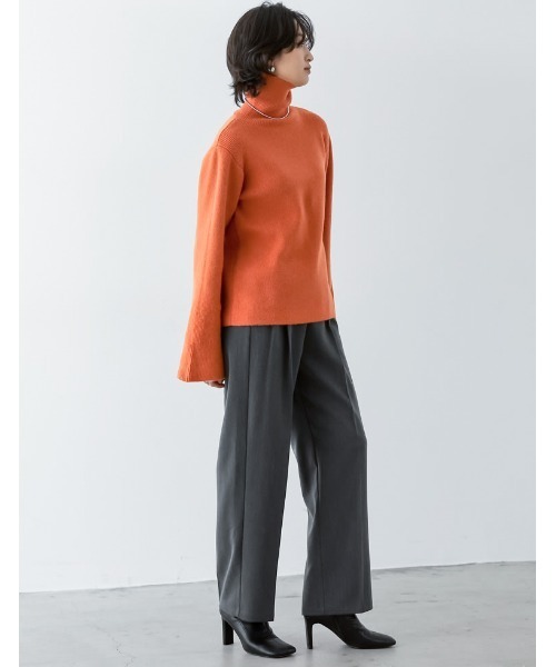 Re:EDIT（リエディ） ニット セーター アルパカタッチフレアスリーブ