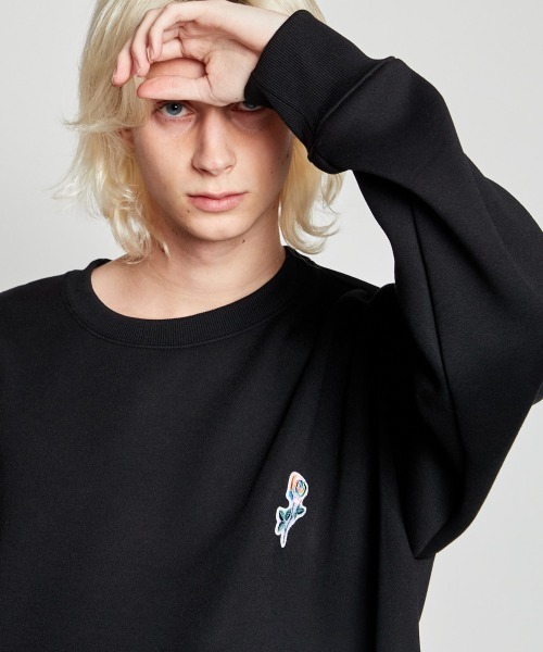 rehacer（レアセル） トレーナー スウェット : Rainbow Rose Wide