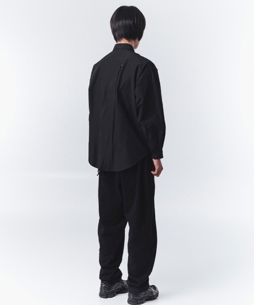 OY シャツ 「OY/オーワイ」CURVE LINE ZIPPER SHIRTS/カーブ