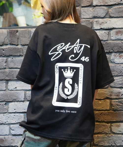 STAY GOLD（ステイゴールド） tシャツ 「STAYGOLD」トランプ 