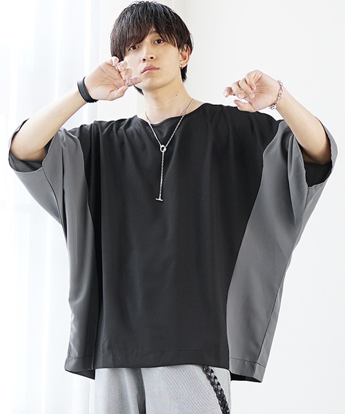 Vih ブラック 半袖 Tシャツ Mサイズ◆アシンメトリー　ドルマン袖 Amazon | [X-CHEN] アシンメトリー Tシャツ レディース 七分袖