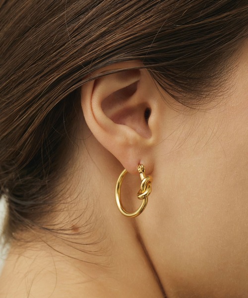 CENE（セネ） ピアス 「CENE」セネ/ノットフープピアス レディース