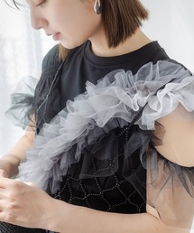 TOMOKOIZUMIチュールフリルバッグストラップ rectangle チュールフリルストラップ : ZOZOTOWN Yahoo!店