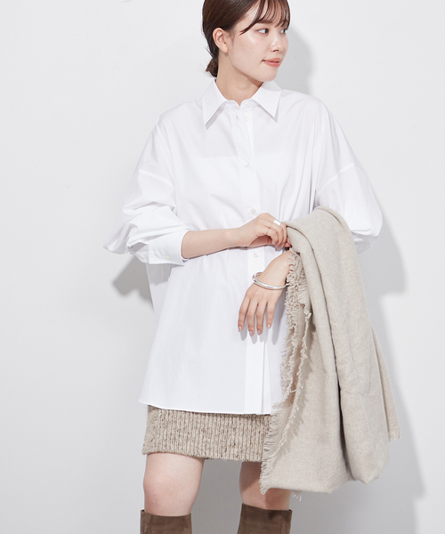 Plage 【R'IAM-PLAGE】 長袖ブラウス ジャンバー Plage 【R'IAM-PLAGE