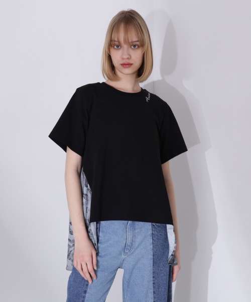 tシャツ サテンアムンゼン Tシャツ レディース 自由区 tシャツ サテンアムンゼン Tシャツ レディース