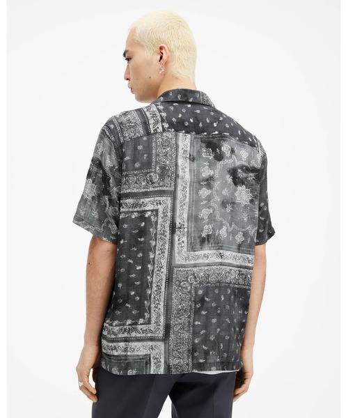 ALLSAINTS（オールセインツ） シャツ 半袖 TIJUANA BANDANA PRINT