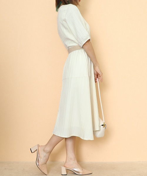 AMIWの総プリーツワンピース ポロプリーツワンピース | 衣料 | axes femme online shop