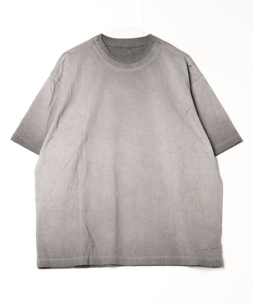 WESTSEA tシャツ ダメージ加工 オーバーサイズ 無地 半袖Tシャツ