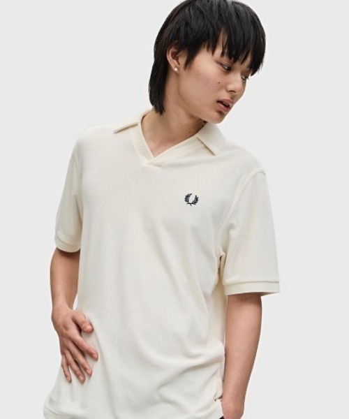 FRED PERRY【現行モデル】オープンカラー タオル地 ポロシャツ FRED PERRY ポロシャツ Open Collar Towelling Polo／オープン
