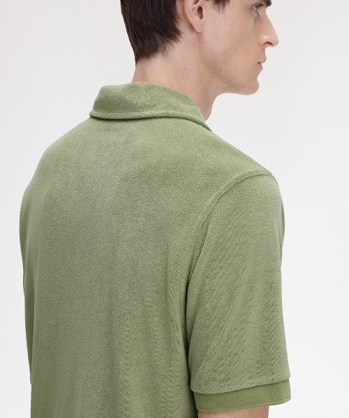 FRED PERRY【現行モデル】オープンカラー タオル地 ポロシャツ FRED PERRY ポロシャツ Open Collar Towelling Polo／オープン