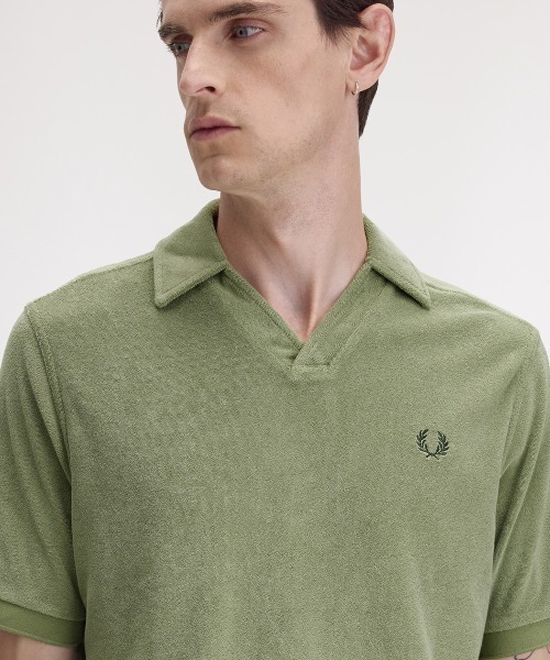 FURED PERRY ポロシャツ FRED PERRY ポロシャツ Open Collar Towelling Polo／オープン