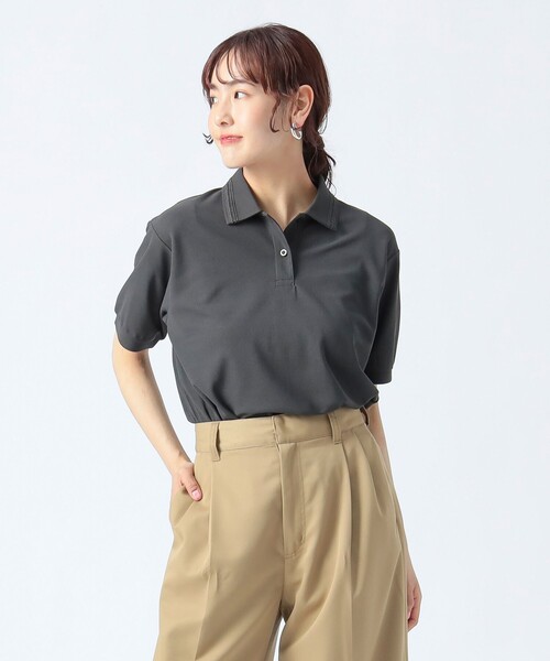 BEAMS HEART ポロシャツ ポロ ハシゴレース レディース
