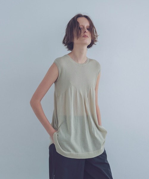 ニット セーター C/Ny sheer flare tops(シアーフレアトップス) レディース DRESSLAVE ニット セーター C/Ny sheer flare tops(シアーフレア