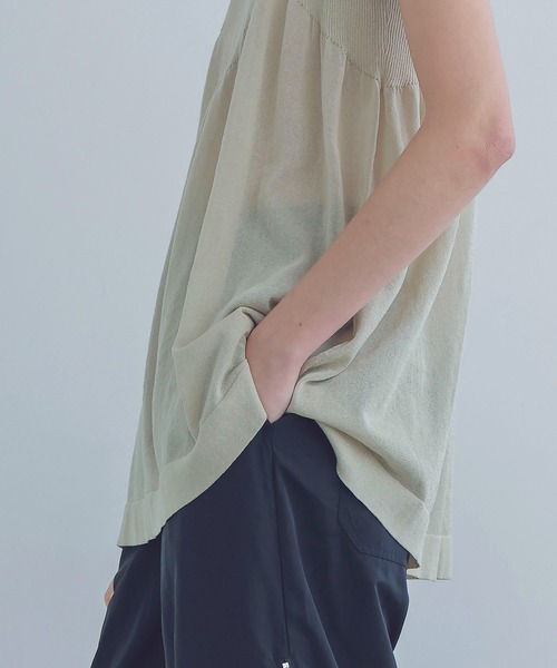 ニット セーター C/Ny sheer flare tops(シアーフレアトップス) レディース DRESSLAVE ニット セーター C/Ny sheer flare tops(シアーフレア