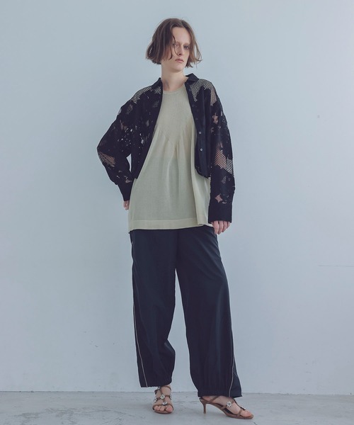 ニット セーター C/Ny sheer flare tops(シアーフレアトップス) レディース DRESSLAVE ニット セーター C/Ny sheer flare tops(シアーフレア