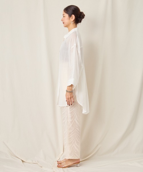 CIEL'AIR ブラウス シャツ LINEN BIG SH レディース : ZOZOTOWN