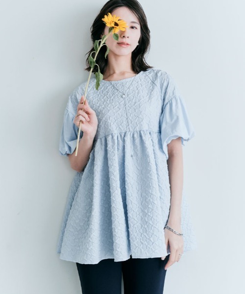 チュニック ジャガード 袖ドッキング トップス : ZOZOTOWN Yahoo!店