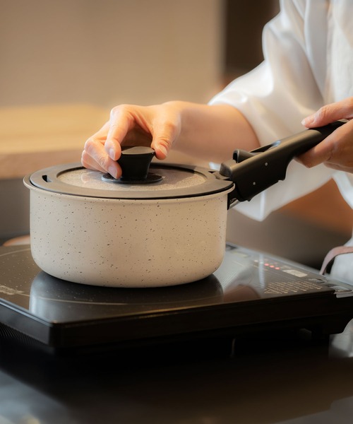 キッチン DONO 取っ手のとれるフライパン・鍋 8点セットの画像