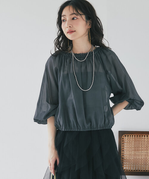 La boutique Bonbon（ラブティックボンボン） シャツ ブラウス シアー 