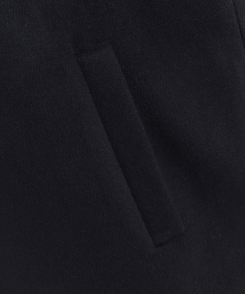 ノーカラーコート コート mj10097-Wool Blend No Collar Coat ノーカラーコート メンズの画像