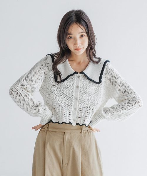 LOWRYS FARM（ローリーズファーム） ニット セーター BIGカラー