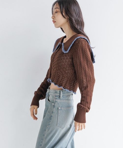 LOWRYS FARM（ローリーズファーム） ニット セーター BIGカラー