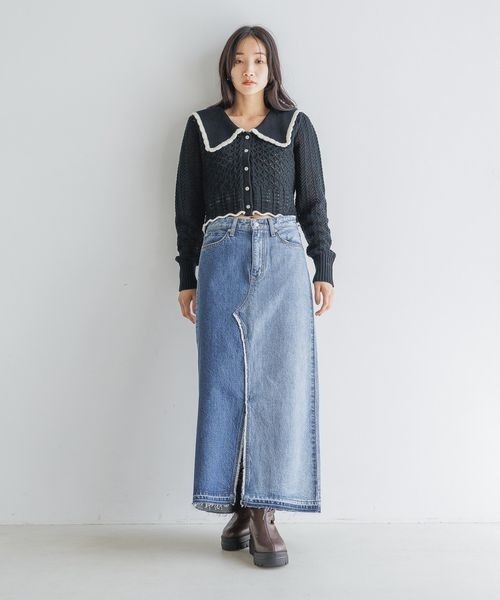 LOWRYS FARM（ローリーズファーム） ニット セーター BIGカラー