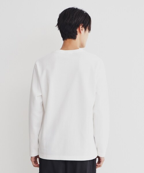 MUSINSA STANDARD MEN'S_クルーネック長袖Tシャツ2パック_2色 LUXEAKMPLUS (リュクスエイケイエムプラス) 2WAYスリーブ ロゴ