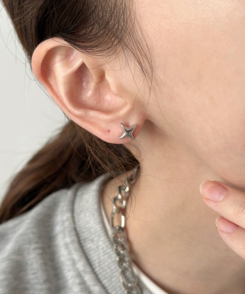 sowang ピアス シンプルシャインモチーフミニピアス-simple shine