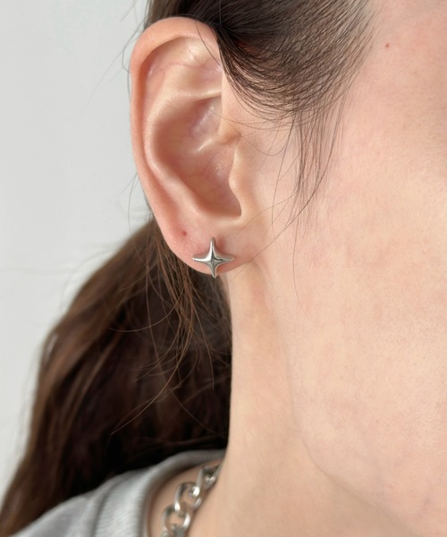 sowang ピアス シンプルシャインモチーフミニピアス-simple shine