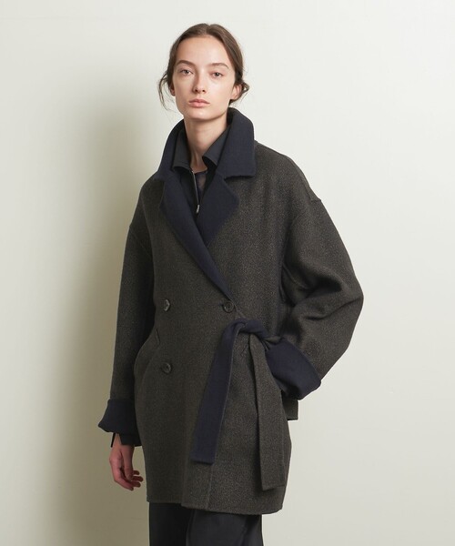 ATTISESSION＞リバー ベルト コート定価50,600円 タグあり
