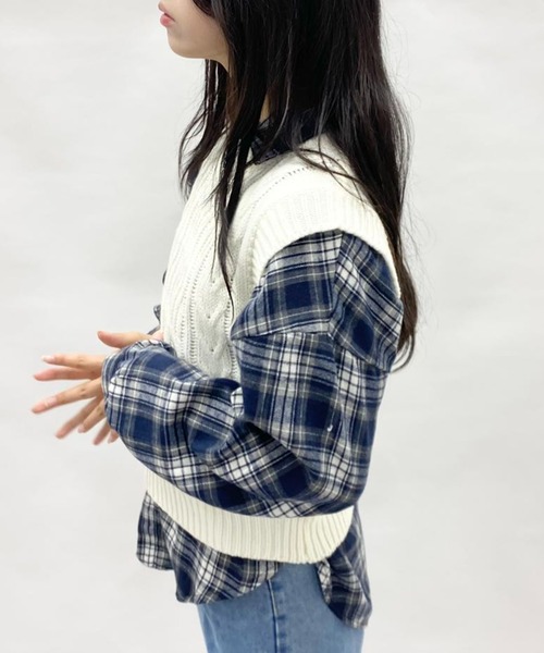 ベスト ジレ ざっくり編みサマーニットベスト レディース : ZOZOTOWN