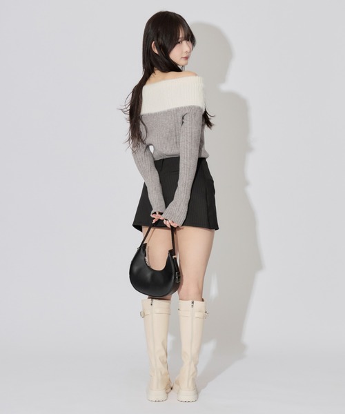 ALLuRing ChaRm スカート 夏 Stripe A Line Skirt / Aラインストライプ