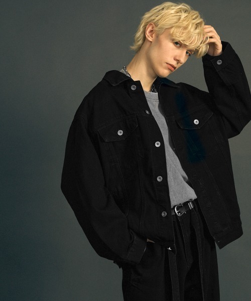 Shoowtime デニムジャケット gジャン ビンテージウォッシュリラックス