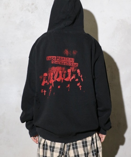 新品 (スリフティー ルック) WORN-OUT PULL HOODIE セール】THRIFTY LOOK/スリフティールック WORN-OUT PULL HOODIE