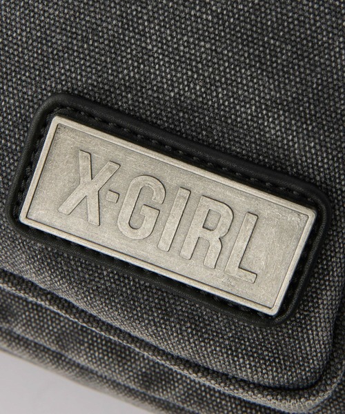 X-girl ショルダーバッグ バッグ DOUBLE POCKET MESSENGER BAG